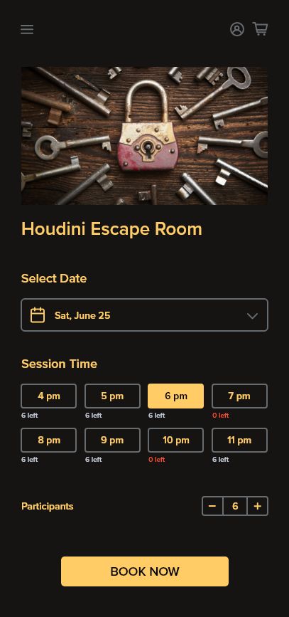 Book Escape Room on Mobile
