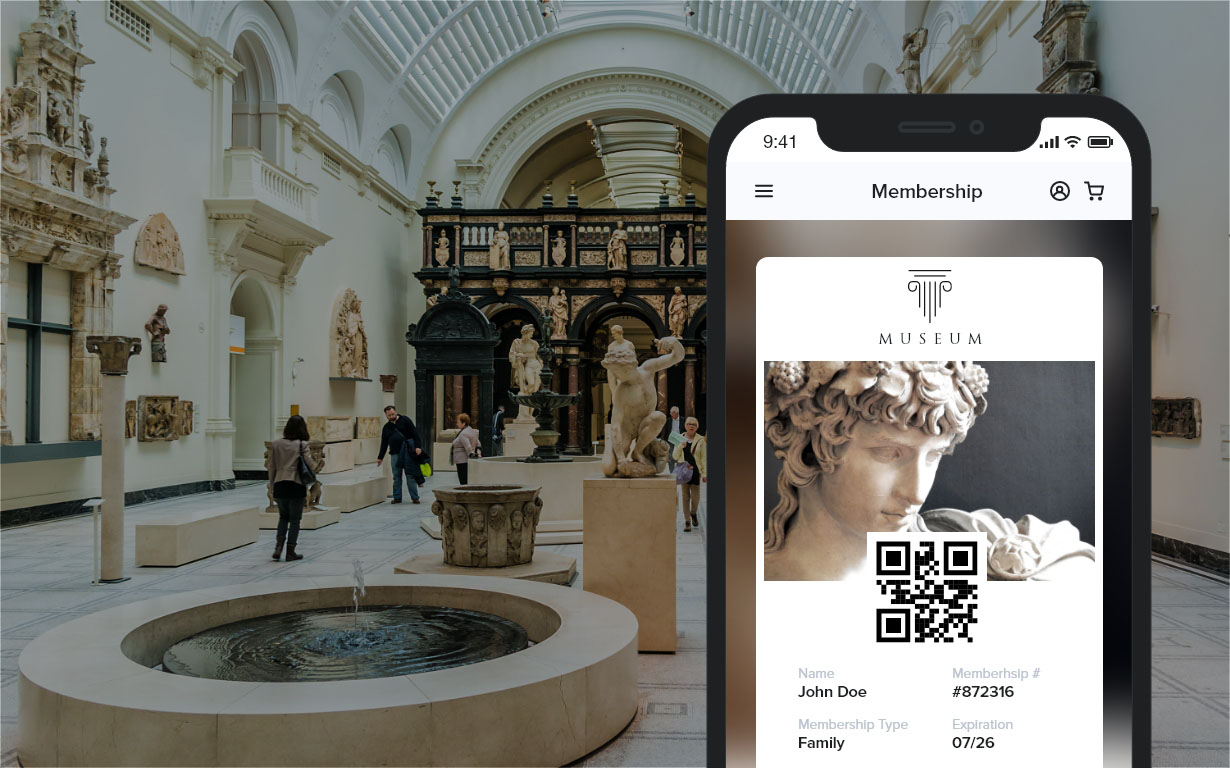 Museum Membership on Mobile