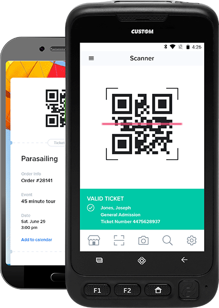 Scan Phone Ticket with Android App